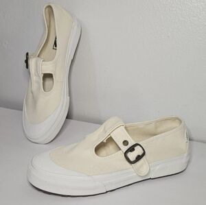 Vans Off the Wall 93 Mary Jane T Strap Style-Chunky Sole White Size 9.5 Women's